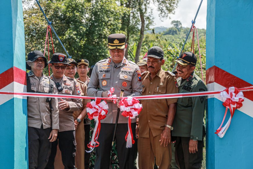 Jembatan Merah Putih Presisi Diresmikan, Akses Dua Kecamatan Lebih Aman